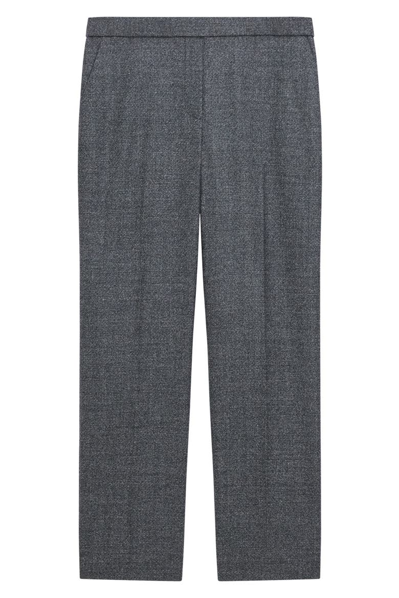 Marled Flannel Treeca Pull-On Pants, Alternate, color, PEPPER MULTI
