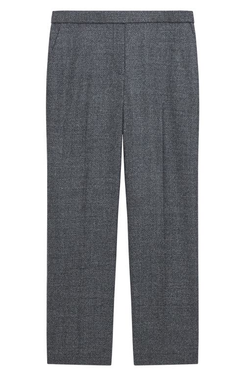 Theory Treeca Pull-on Virgin Wool Ankle Pants In Black