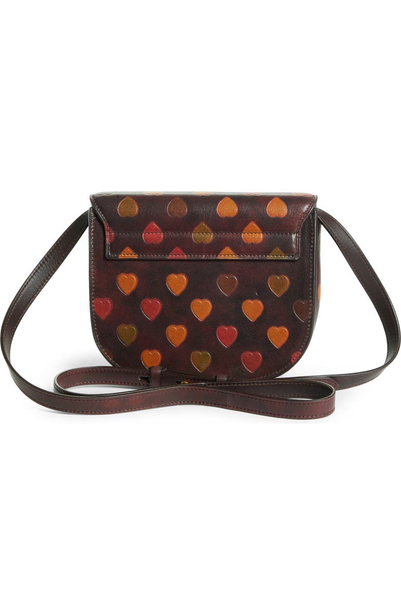 Saint Laurent Kaia Embossed Heart Leather Crossbody Bag, Alternate, color,