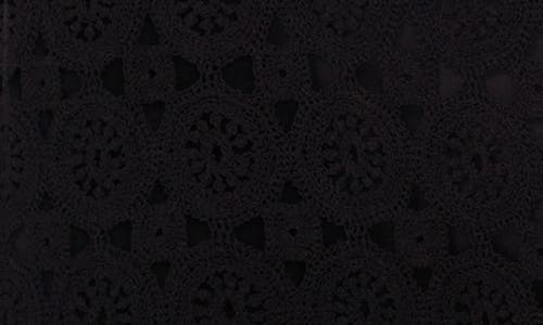 Vince Camuto Sleeveless Lace Cotton Maxi Dress In Black