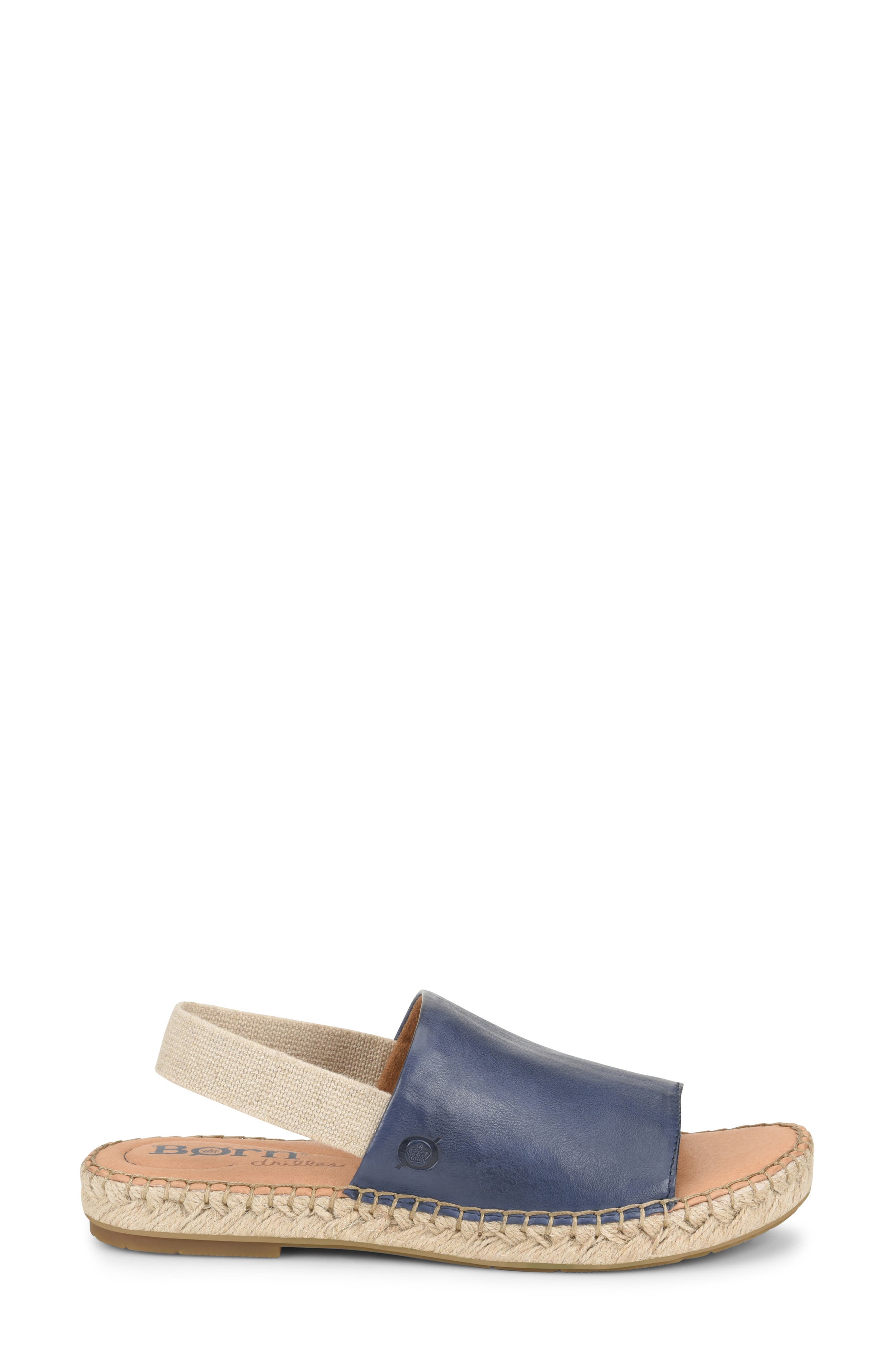 San Isabel Slingback Sandal, Alternate, color, NAVY LEATHER