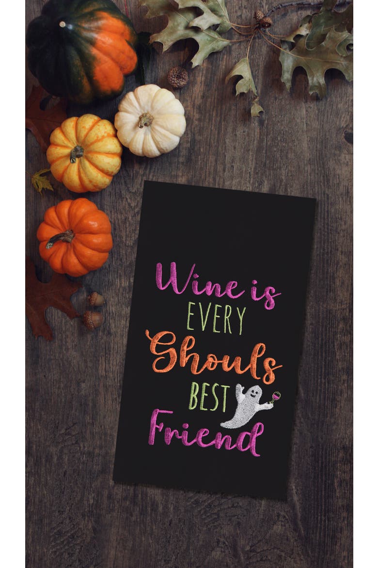 Ghouls Best Friend Towel, Alternate, color, Black