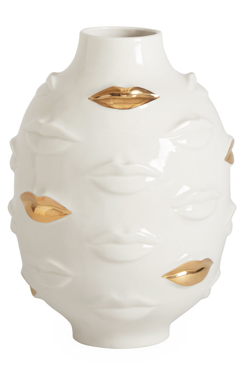 Jonathan Adler Gilded Gala Round Vase, Main, color, 