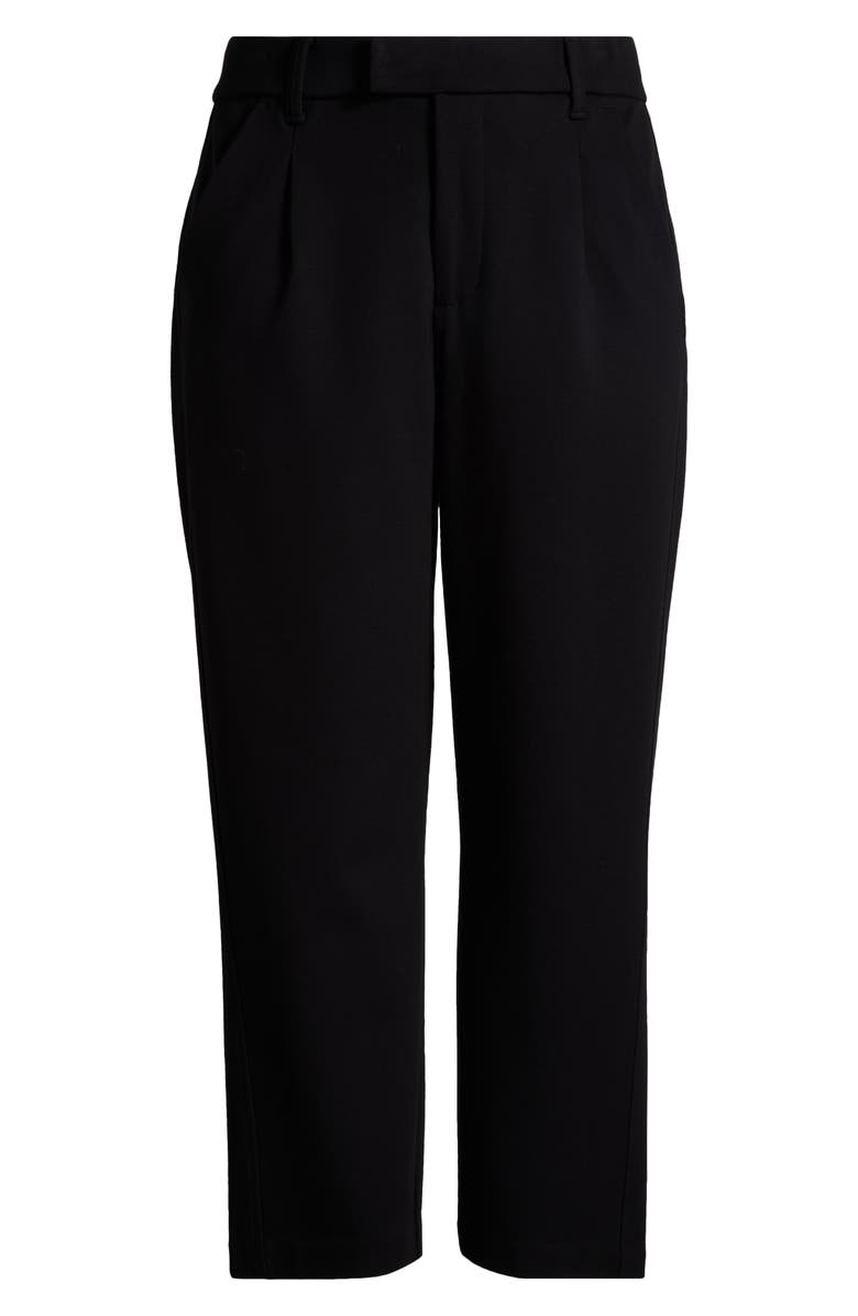 Wit & Wisdom 'Ab'Solution Skyrise Pleated Ankle Straight Leg Pants, Alternate, color, Black