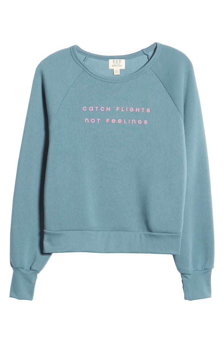 Project Social T Catch Flights Fleece Sweatshirt, Alternate, color,