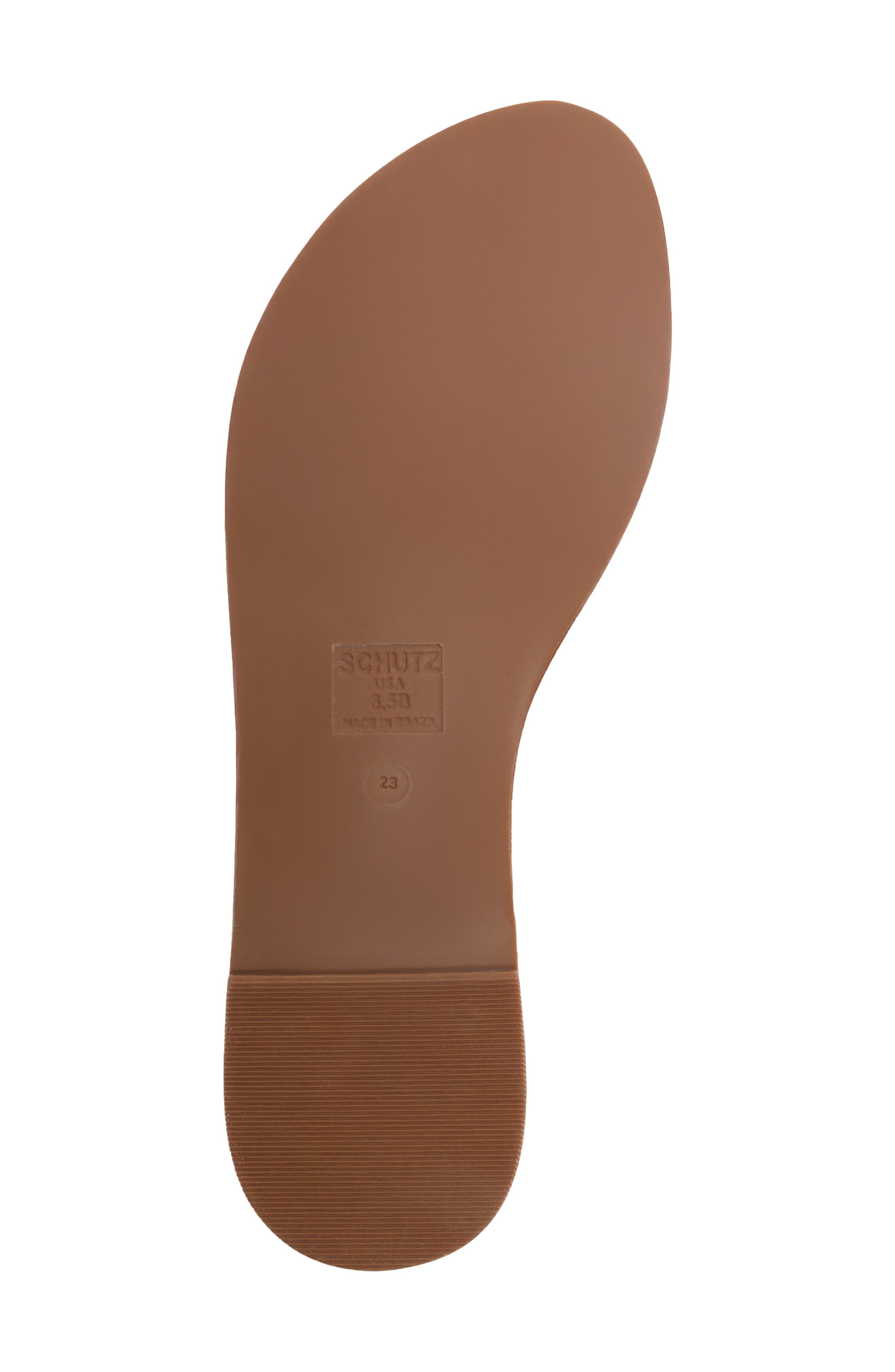 Schutz Nia Ankle Strap Sandal, Alternate, color, Burnt Honey