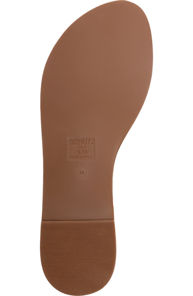 Schutz Nia Ankle Strap Sandal, Alternate, color, Burnt Honey