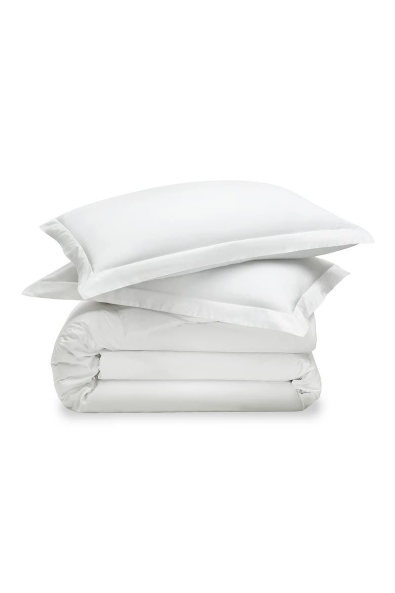 Signature Collection Duvet Cover & Shams Set, Main, color, WHITE