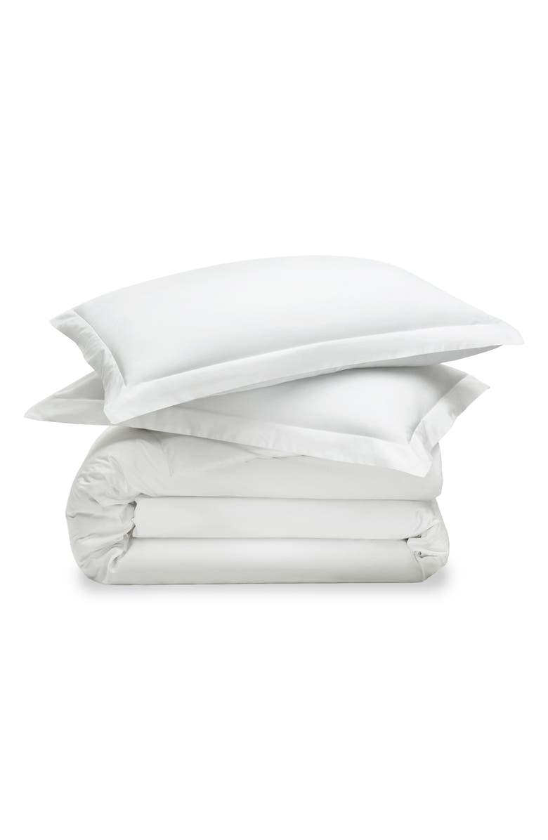 Petite Plume Signature Collection Duvet Cover & Shams Set, Main, color, White