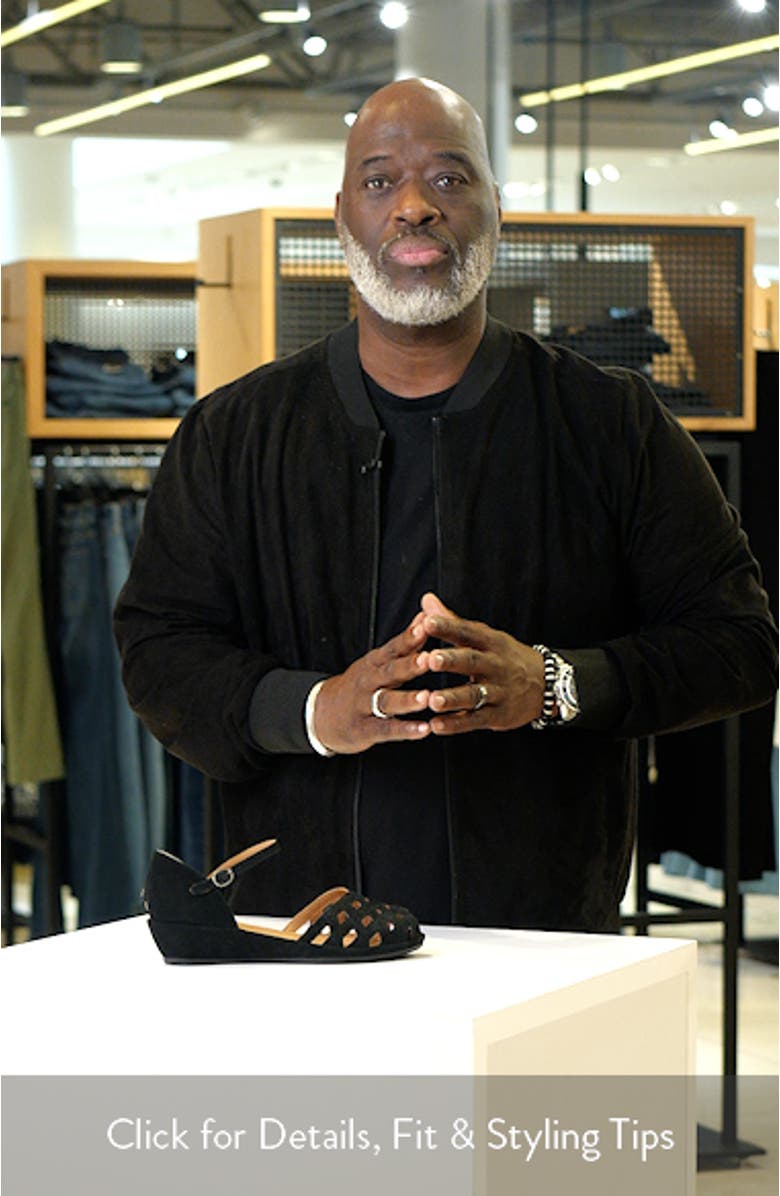 Loren Ankle Strap Peep Toe Wedge Sandal, sales video thumbnail