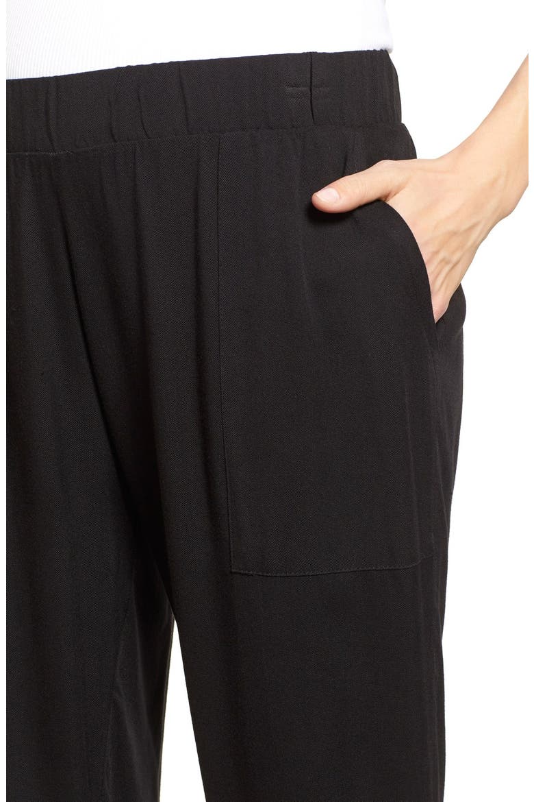 'Jenna' Maternity Pants, Alternate, color, BLACK