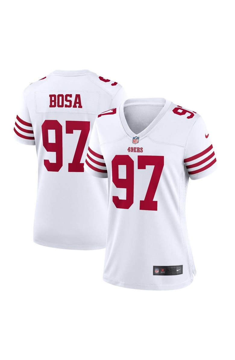 Nike Women's Nike Nick Bosa White San Francisco 49ers Game Jersey, Main, color,