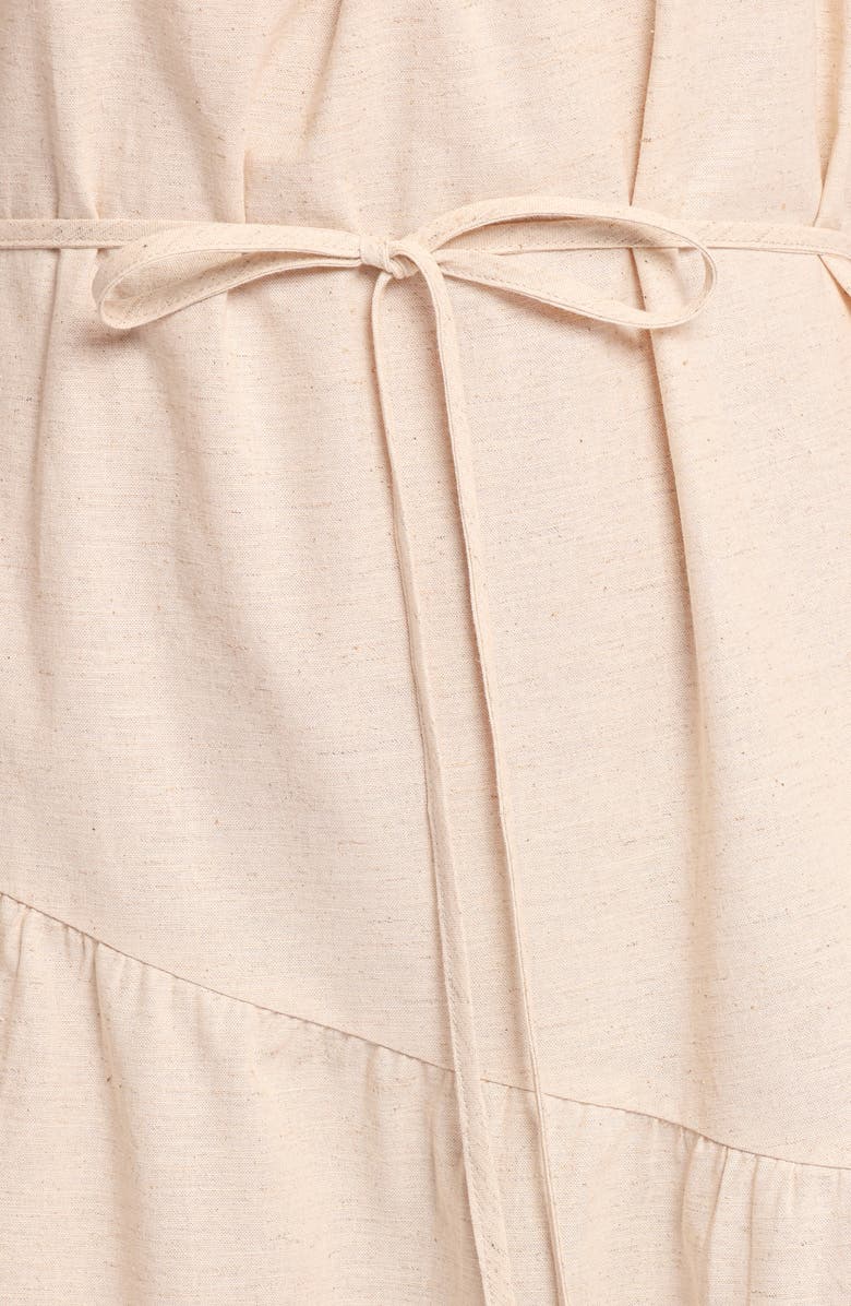 Petal & Pup Hilde Asymmetric Maxi Dress, Alternate, color, Oatmeal