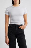 Mavi Jeans Crop Stretch Cotton T-Shirt