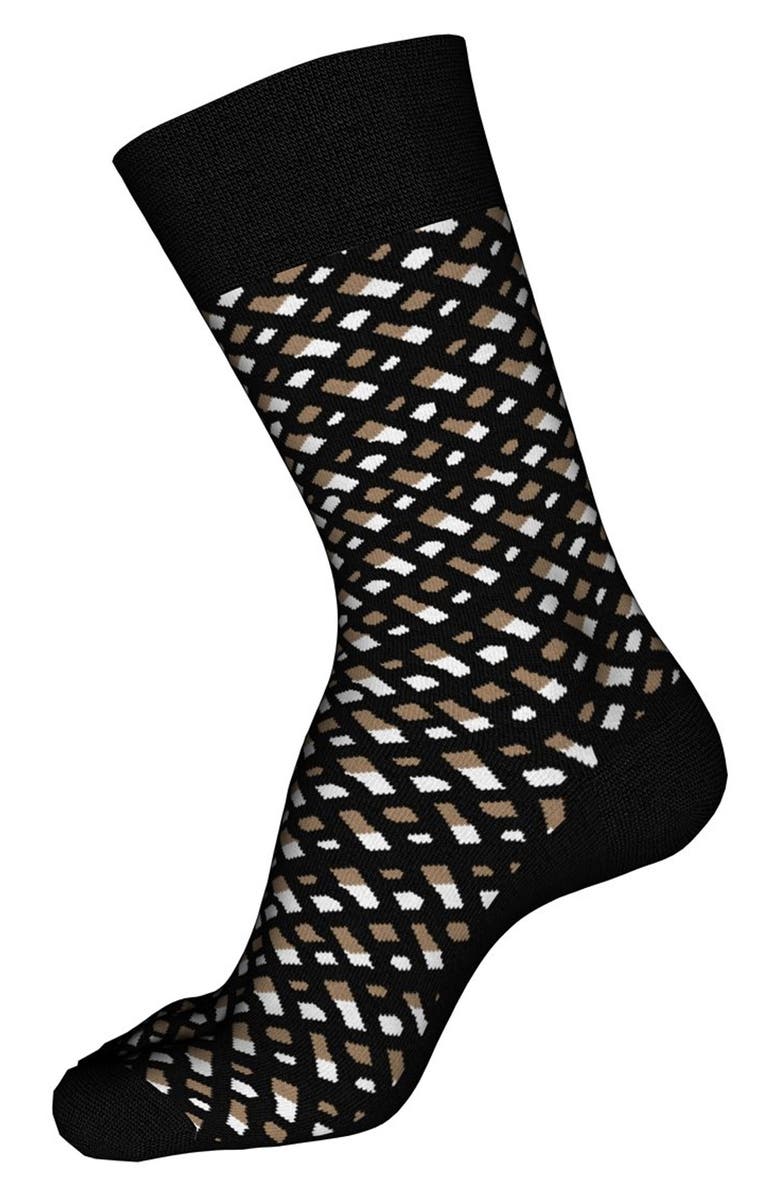 BOSS Monogram Motif Dress Socks, Main, color, 