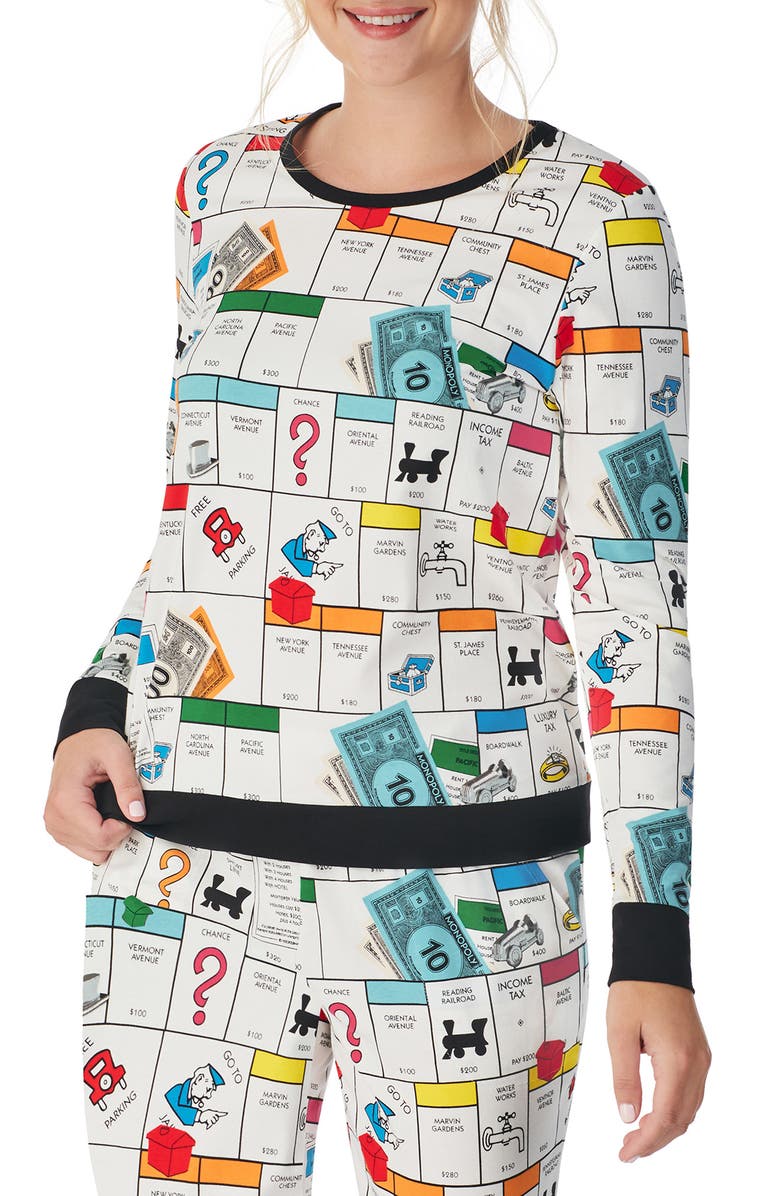 BedHead Pajamas BedHead Monopoly Organic Cotton Blend Jogger Pajamas, Alternate, color, 