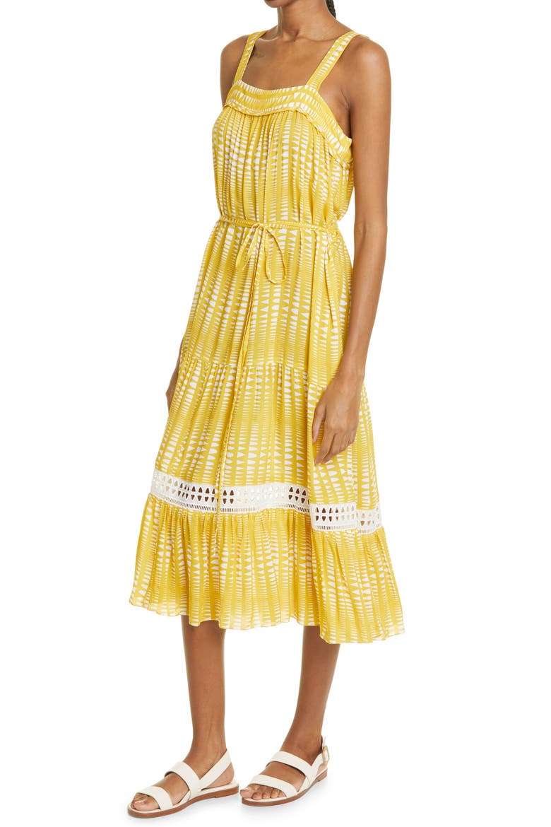 Welele Sweepy Sundress, Alternate, color, YELLOW