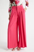 Alice + Olivia Blaire Pleated High Waist Wide Leg Pants