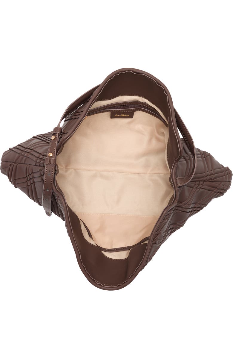 Sam Edelman Peddy Faux Suede Shoulder Bag, Alternate, color, Dark Brown