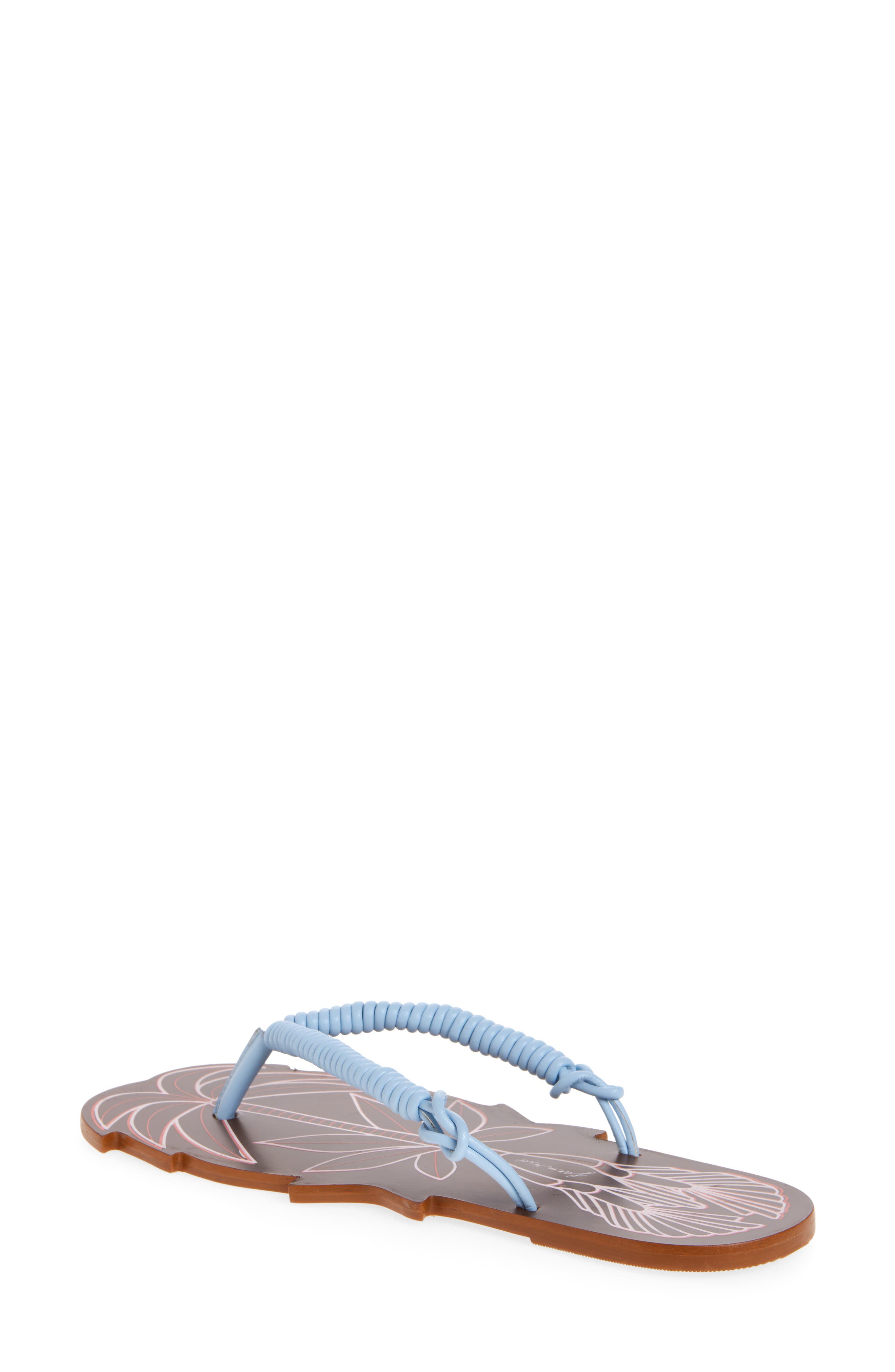 FARM Rio Palmtree Flip Flop, Alternate, color, Blue Multi