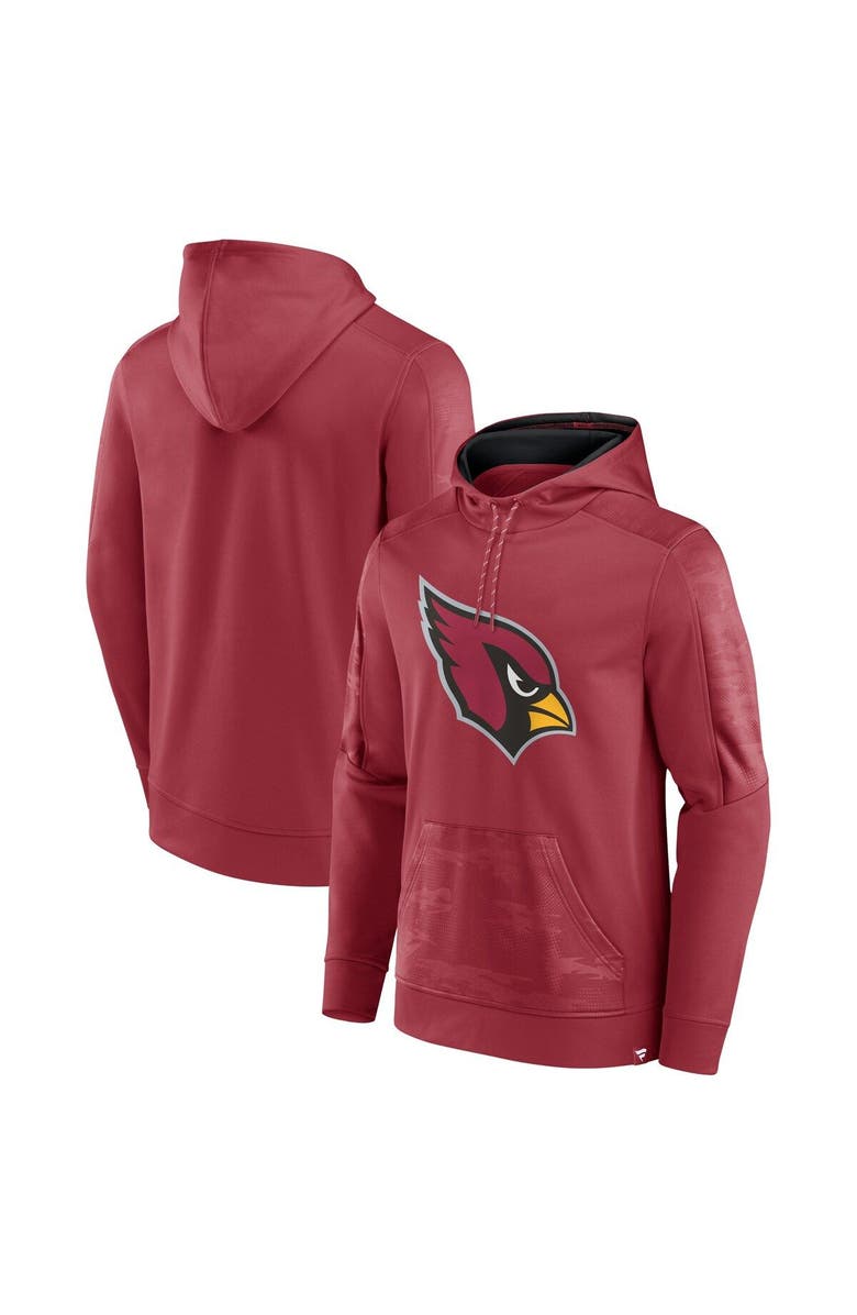 FANATICS Men's Fanatics Branded Cardinal Arizona Cardinals On The Ball Pullover Hoodie, Main, color,