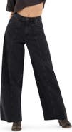 Wrangler Cowboy Raw Hem High Waist Barrel Jeans