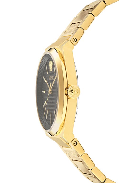 Versace V-auria Watch, 39mm In Ip Yellow Gold