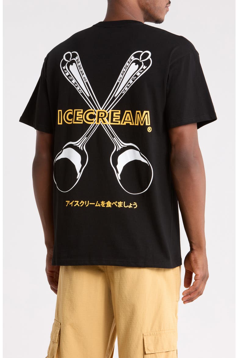 Spoons Cotton Jersey Graphic T-Shirt, Alternate, color, BLACK