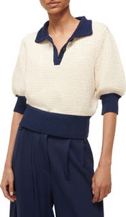 STAUD Altea Cotton Blend Sweater