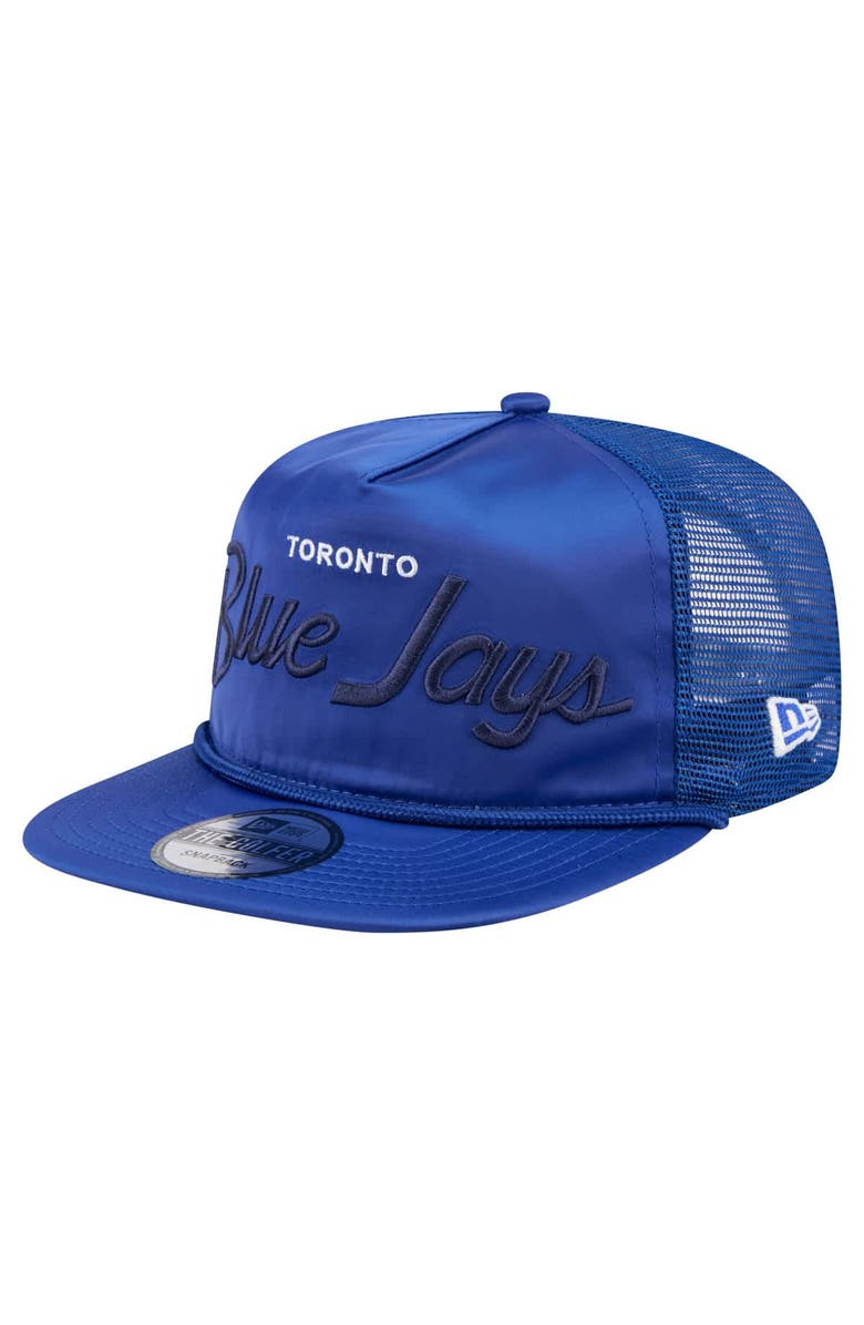 New Era Men's New Era Royal Toronto Blue Jays Retro Satin Script Golfer Adjustable Hat, Main, color, Royal