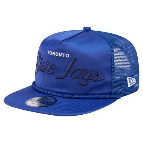 Men's New Era Royal Toronto Blue Jays Retro Satin Script Golfer Adjustable Hat