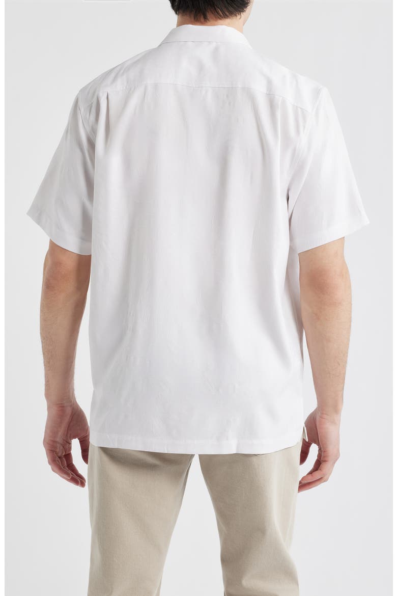 Coastal Ease Botanic Loom IslandZone® Camp Shirt, Alternate, color, WHITE