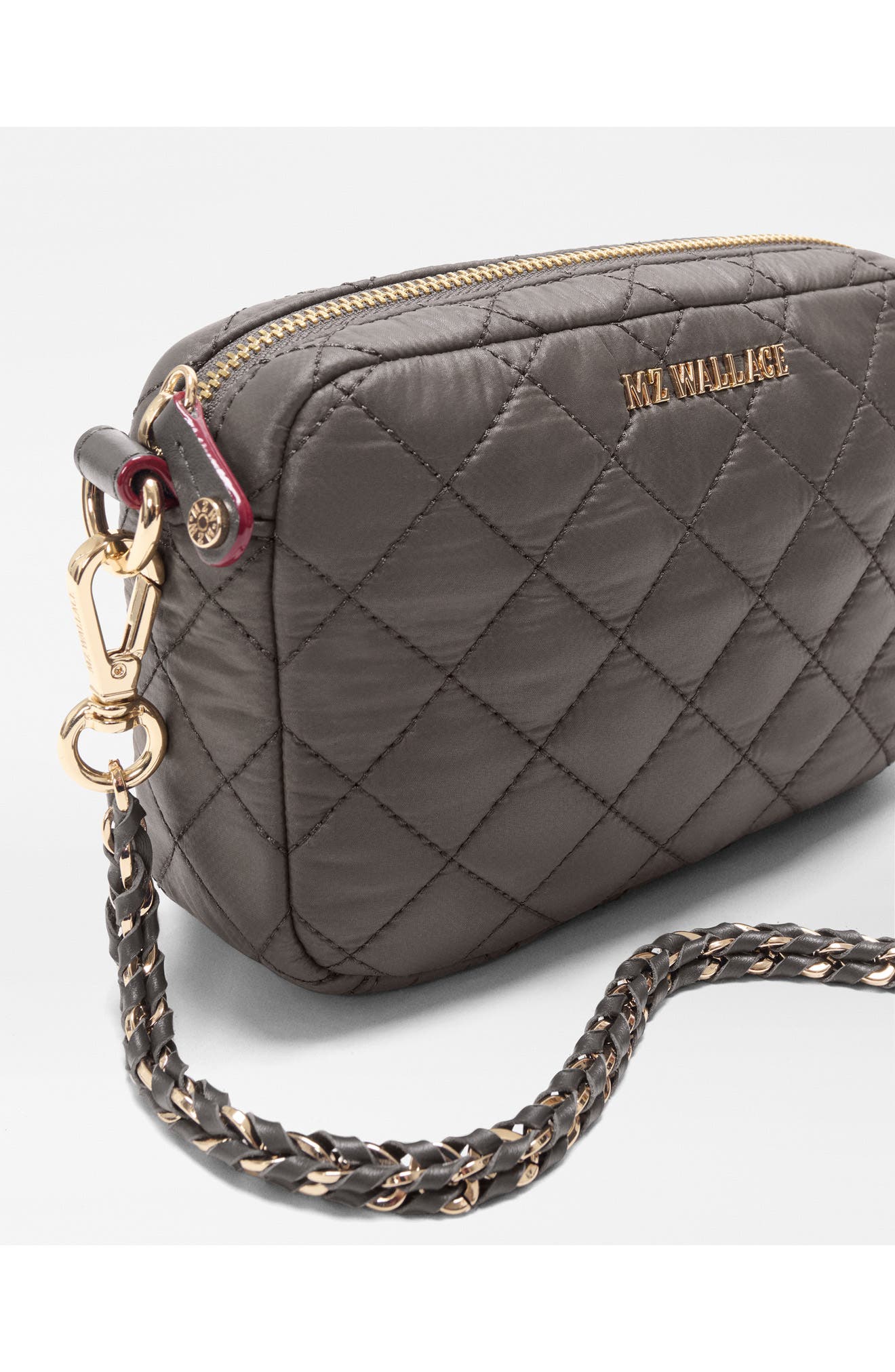 Crosby Mini Leather Trimmed Crossbody Bag, Alternate, color, MAGNET