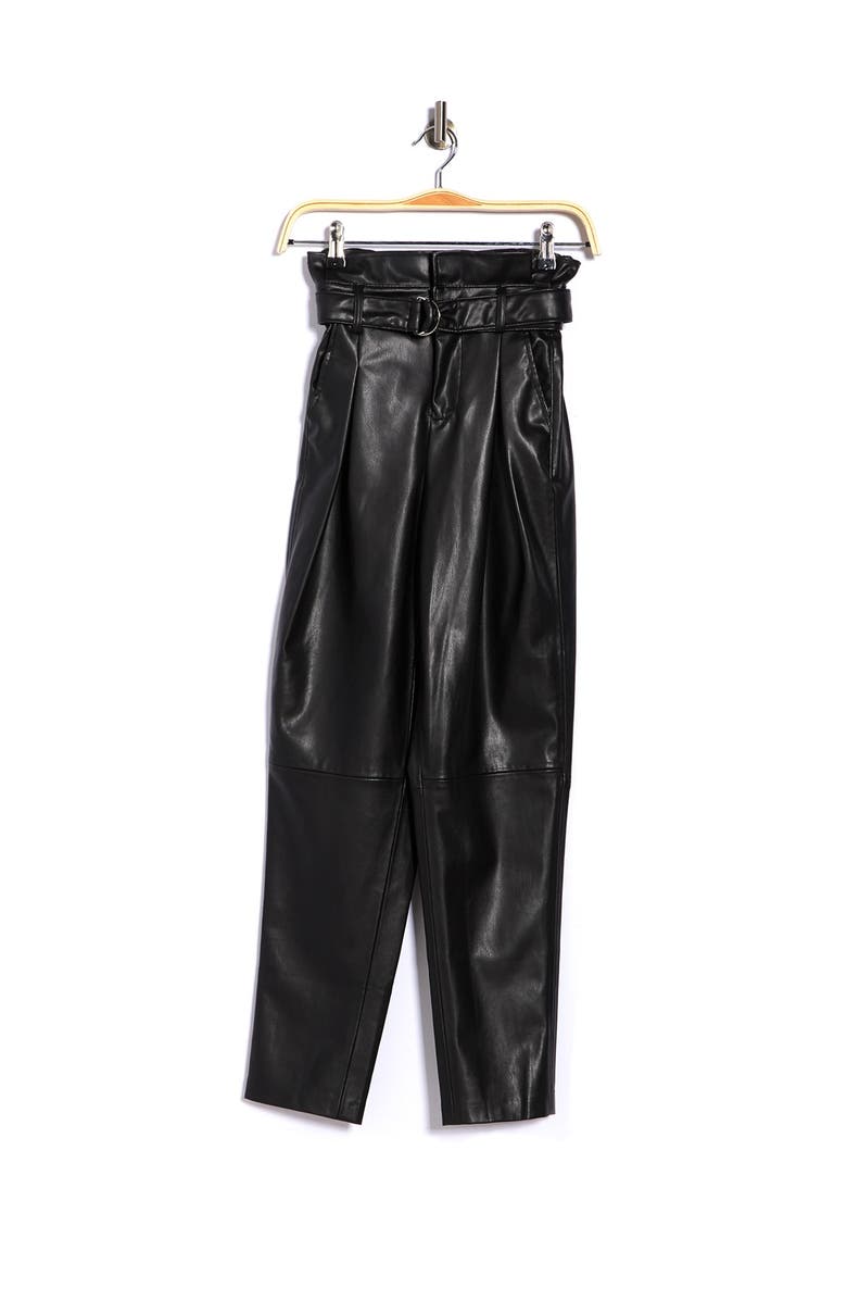 BLANKNYC Belted Paperbag Waist Vegan Pants, Alternate, color,