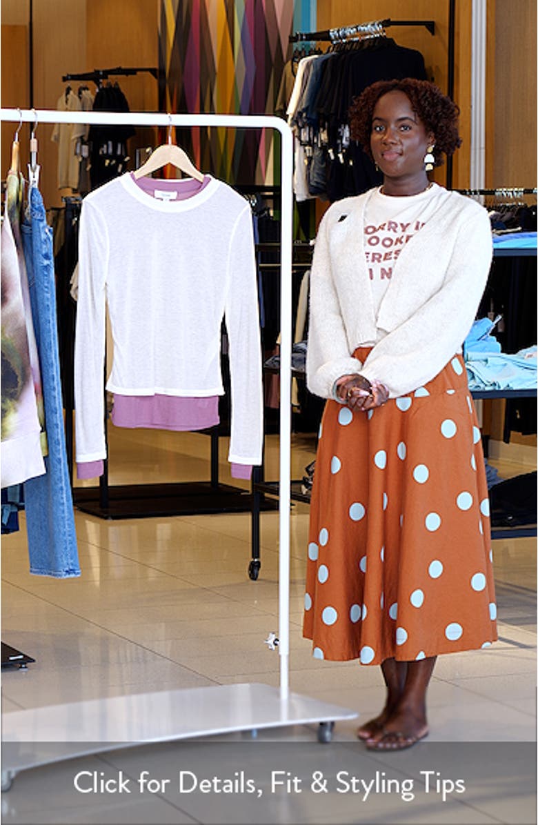 Layered Long Sleeve Rib T-Shirt, sales video thumbnail