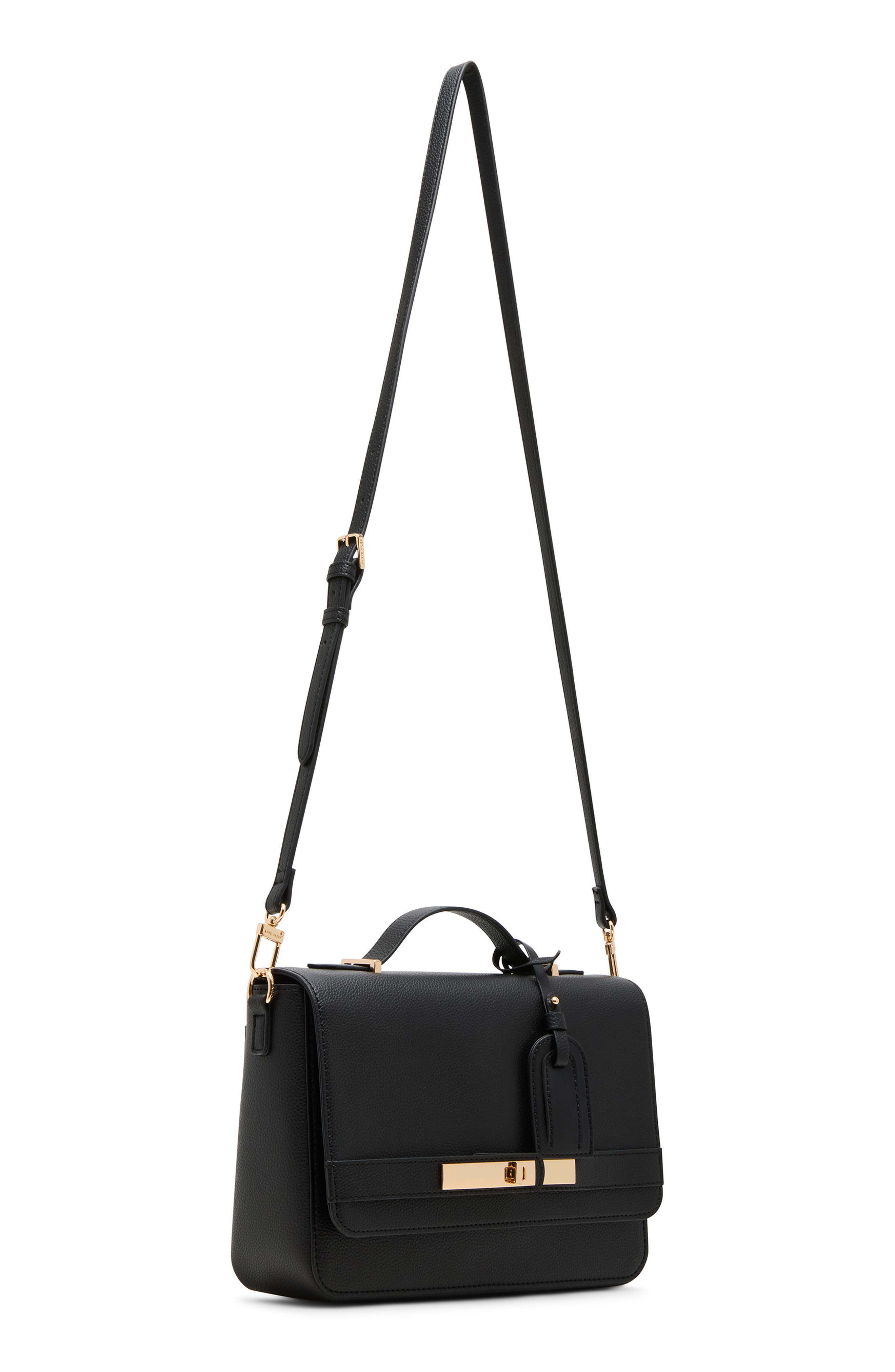 Anne Klein Belted Flap Top Handle Crossbody Bag, Alternate, color, 