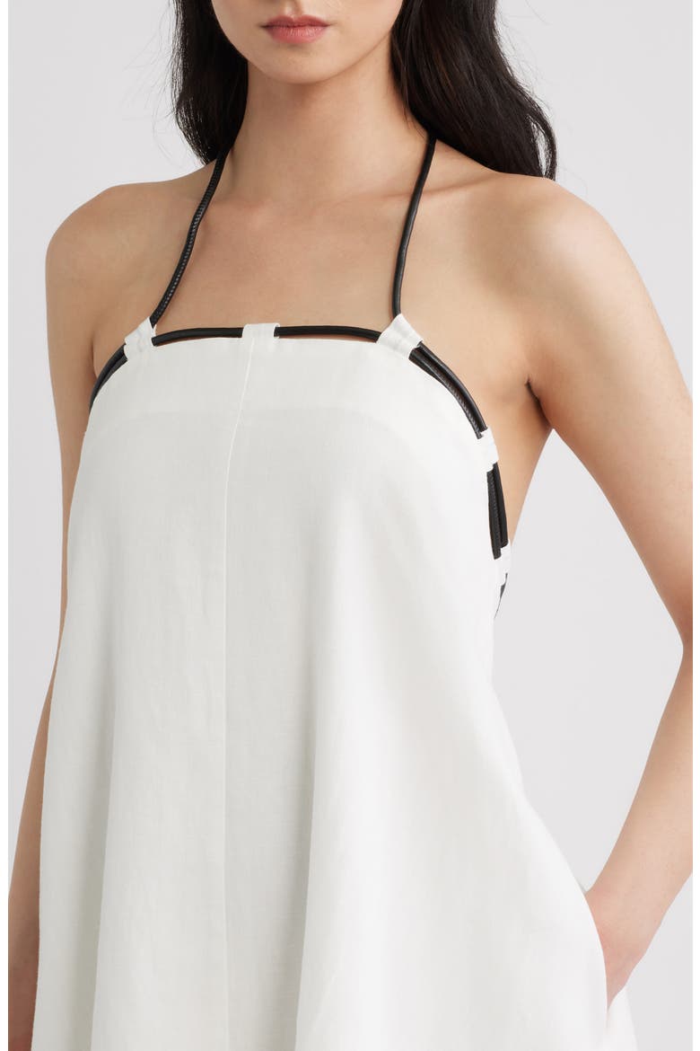 Phoenix Halter Minidress, Alternate, color, OFF WHITE