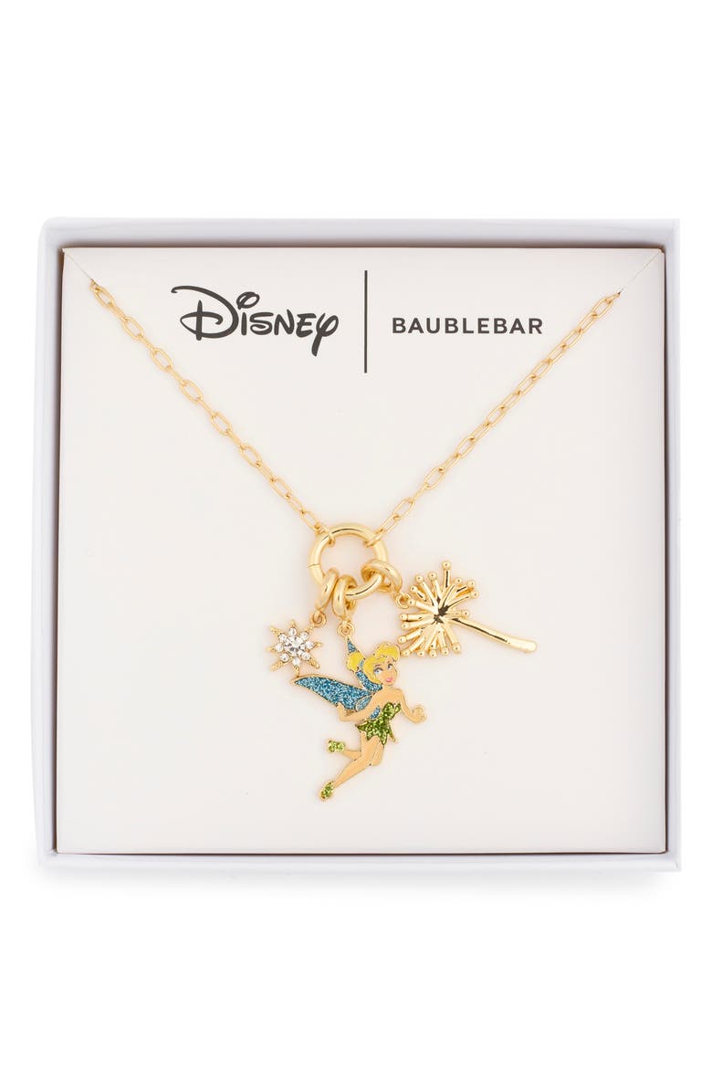 BaubleBar x Disney<sup>®</sup> Tinkerbell Cluster Necklace, Main, color,
