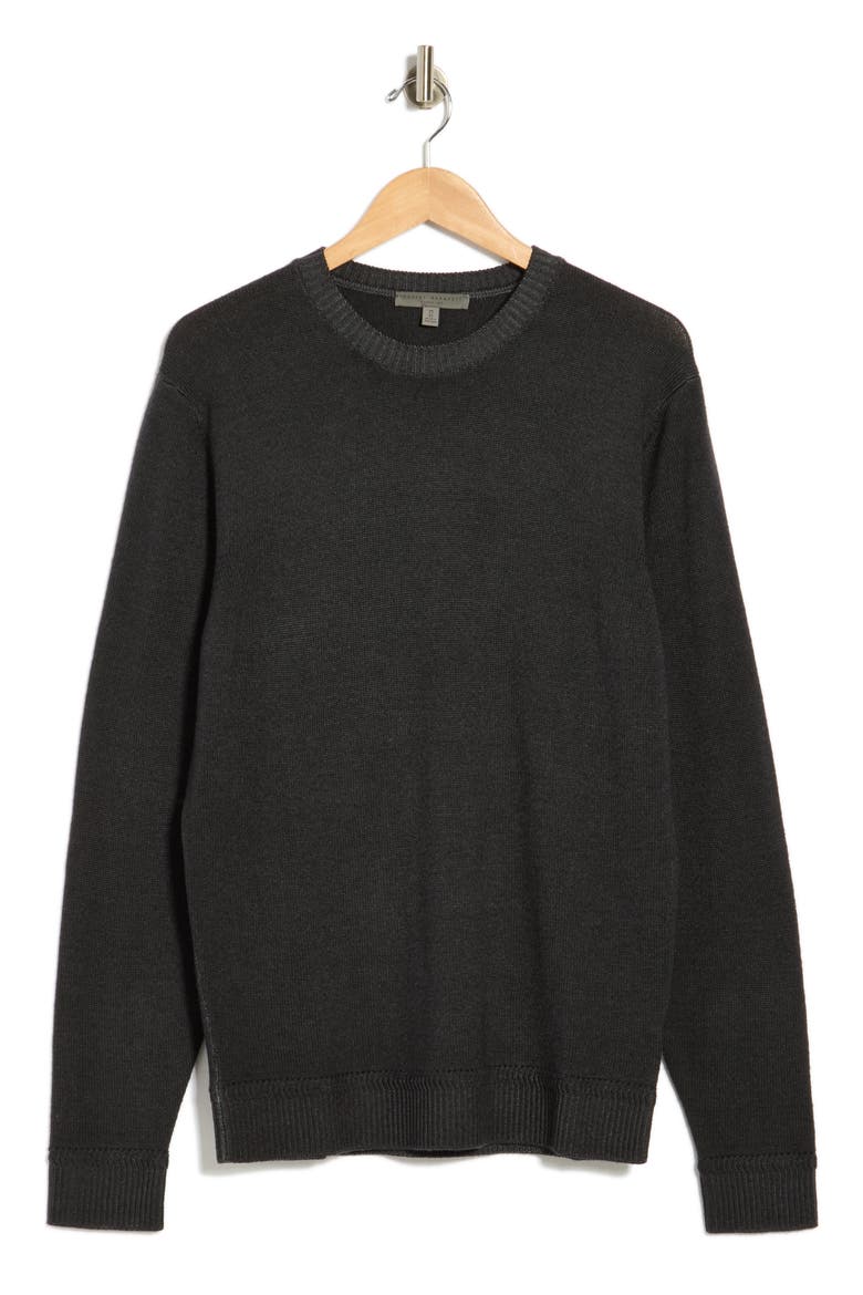 Bertona Merino Wool Crewneck Sweater, Main, color, CHARCOAL
