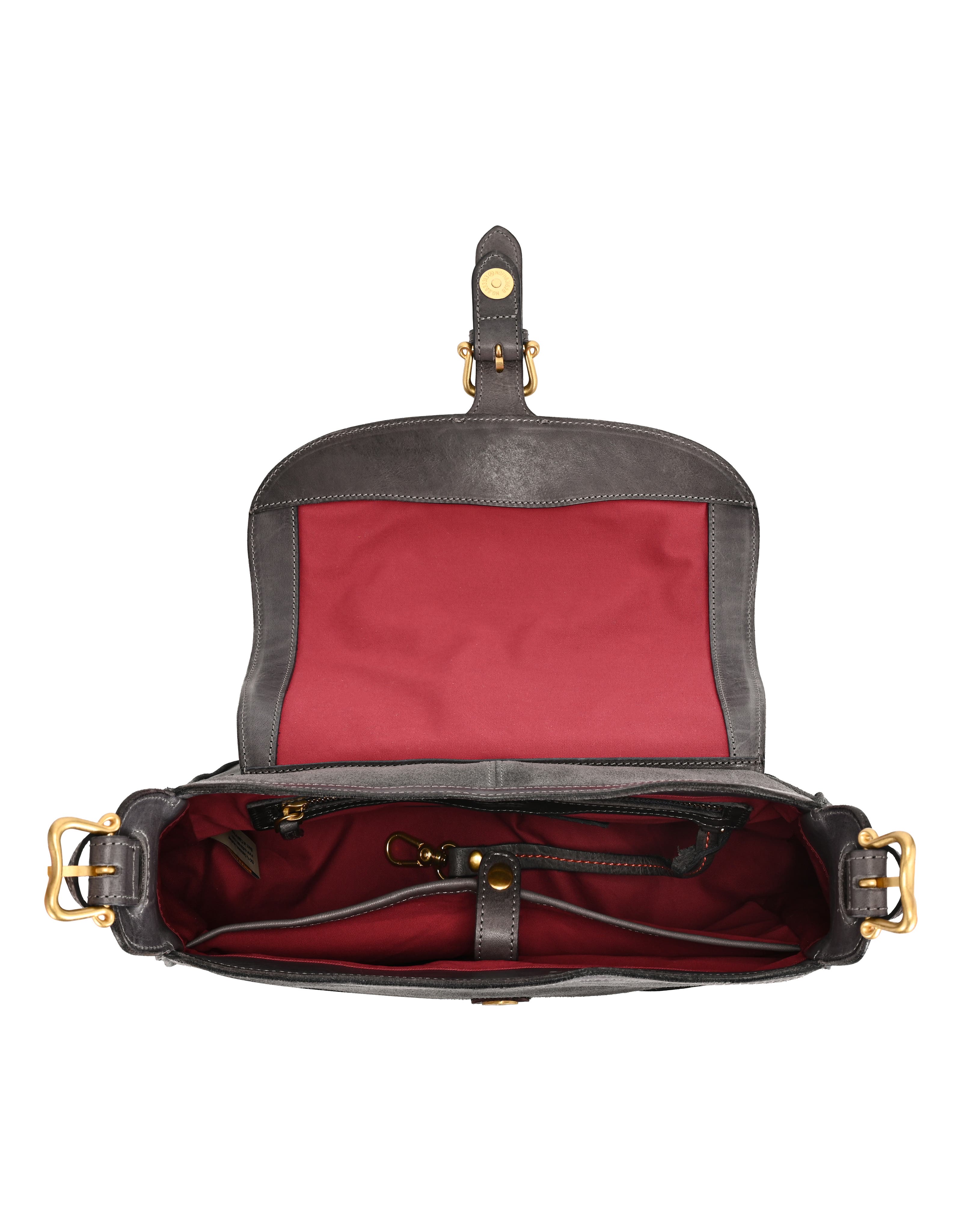 OLD TREND Camellia Genuine Leather Structured Mailbag, Alternate, color, Slate