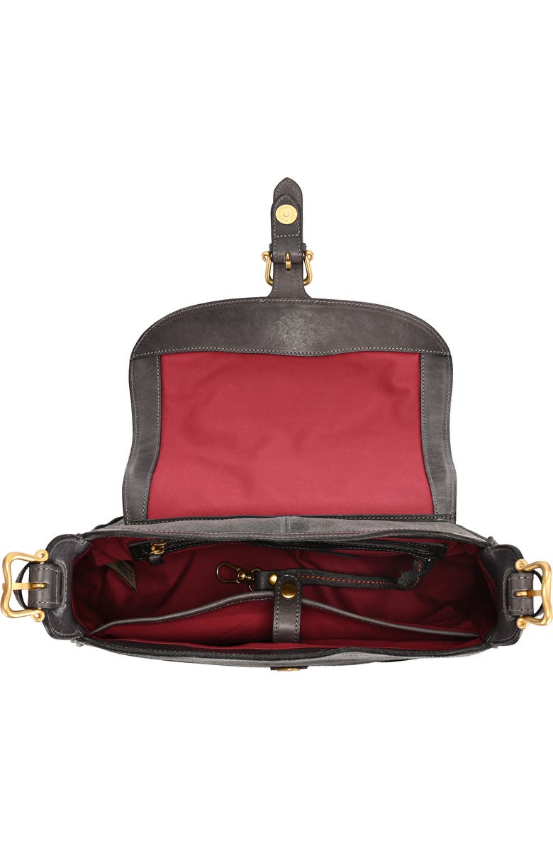 OLD TREND Camellia Genuine Leather Structured Mailbag, Alternate, color, Slate