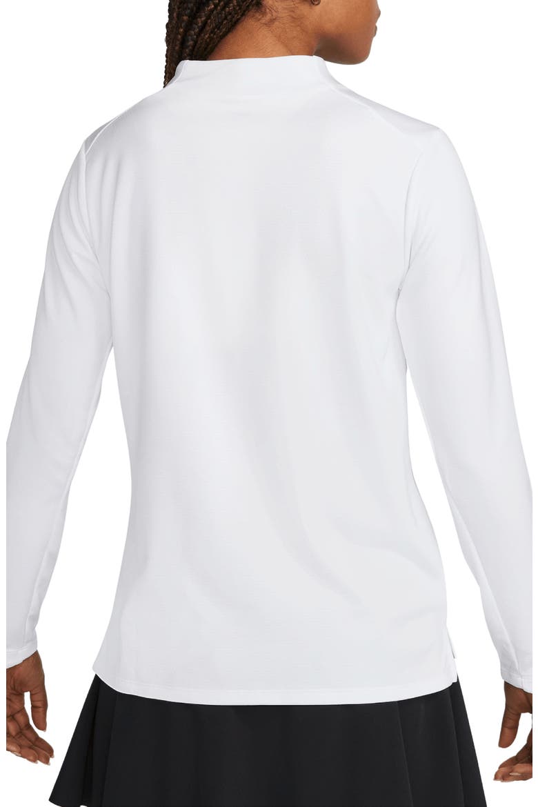 Dri-FIT UV Advantage Half Zip Pullover, Alternate, color, WHITE/ BLACK