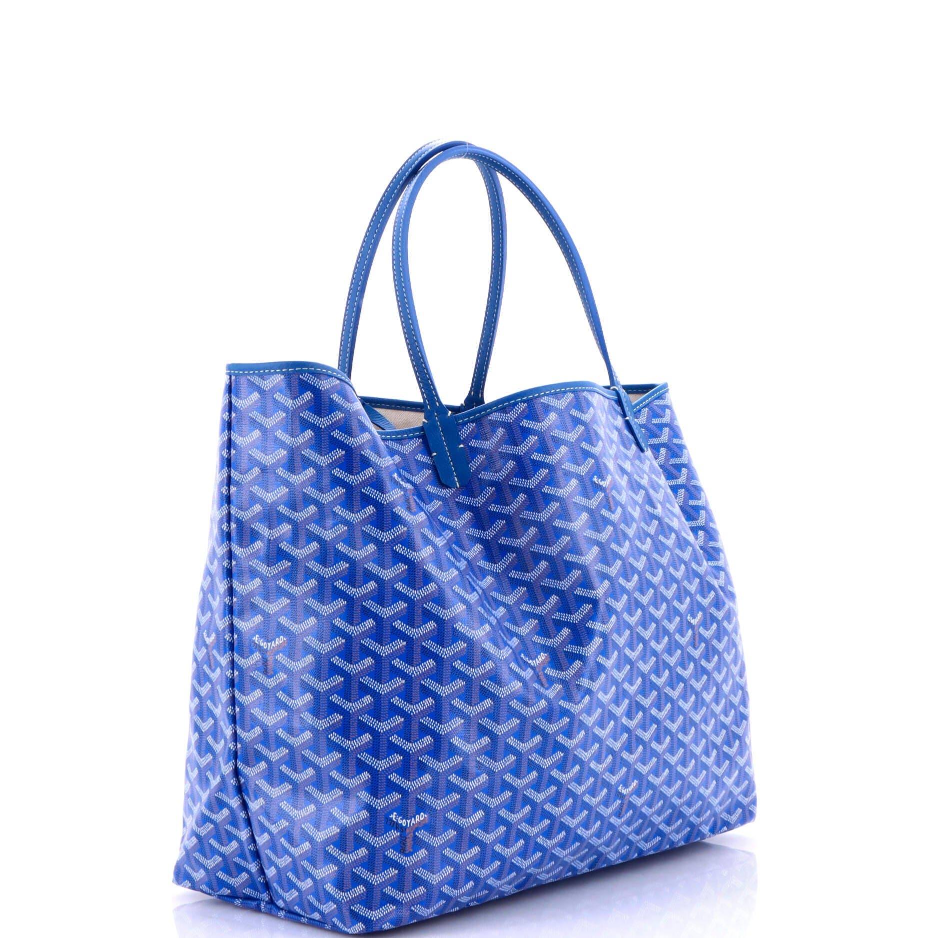 Pre-Owned Goyard Saint Louis Tote Coated Canvas PM, Alternate, color, Blue