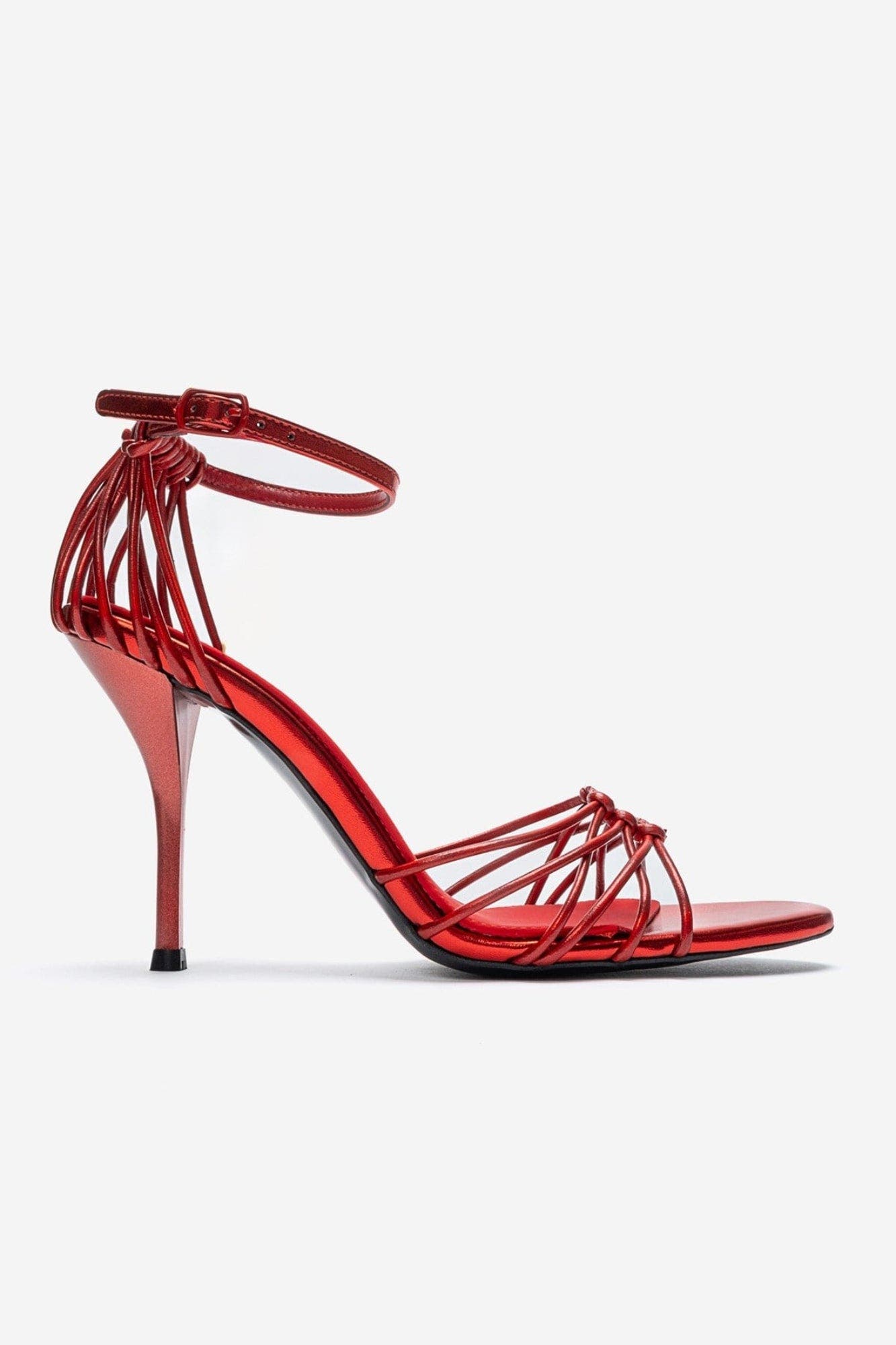 Arona Ankle Strap Stiletto Sandal, Alternate, color, Red