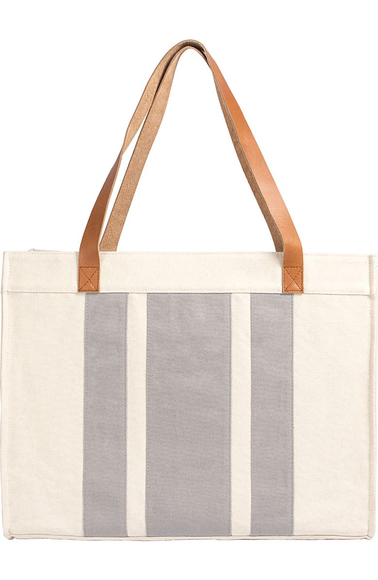 Cathy's Concepts Monogram Canvas Tote, Main, color,
