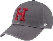 '47 Men's '47 Charcoal Harvard Crimson Clean Up Adjustable Hat
