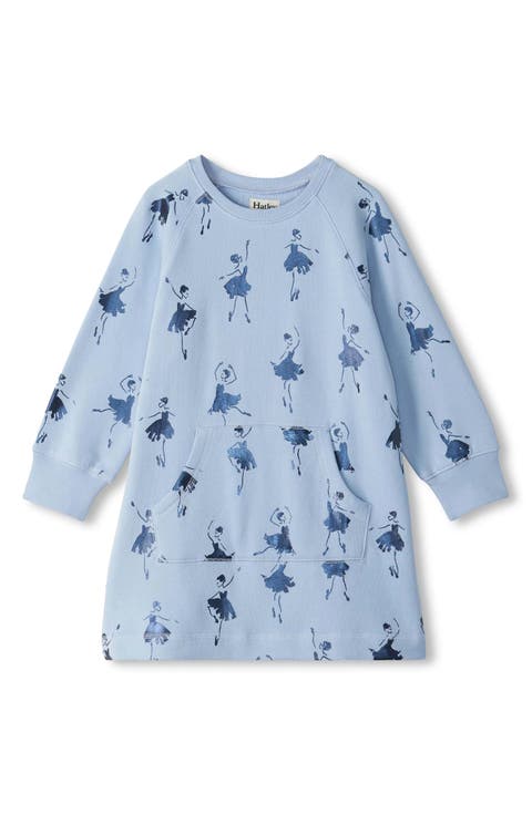 Kids' Foil Ballerinas Sweatshirt Dress