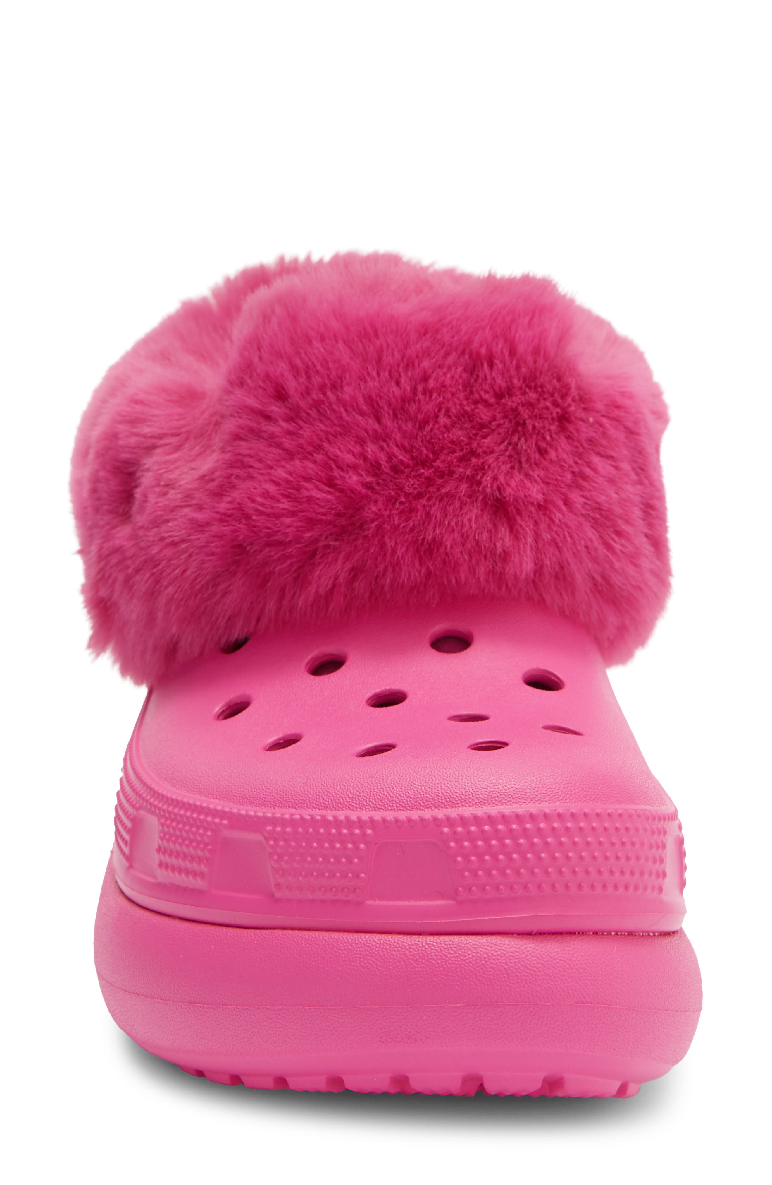 Classic Furever Crush Faux Shearling Lined Clog, Alternate, color, JUICE