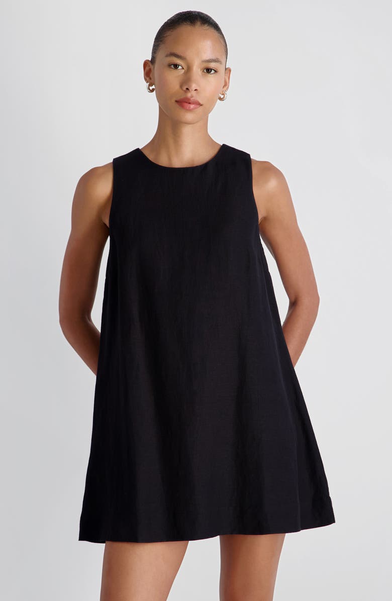 French Connection Copper Sleeveless Shift Minidress, Alternate, color, Black