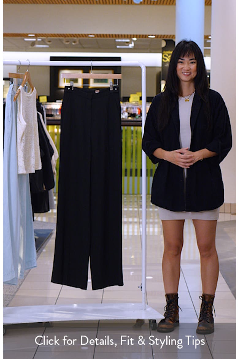 Tianamia Wide Leg Crepe Cargo Pants video